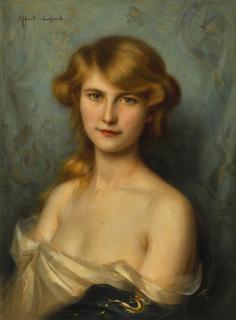 Albert Lynch - Peruvian a Young Beauty