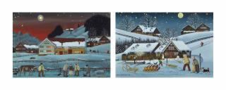 Albert Manser - Winterabend 1978 / Winterabend 1990