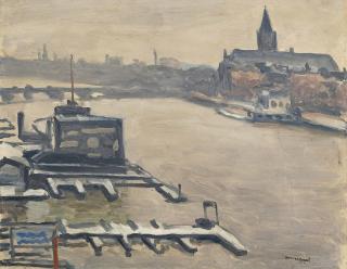 Albert Marquet - Amsterdam, neige