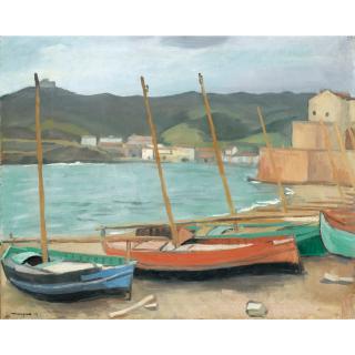 Albert Marquet - Barques À Collioure, Temps Gris