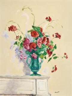 Albert Marquet - Bouquet Dans Un Vase De Verre, Alger