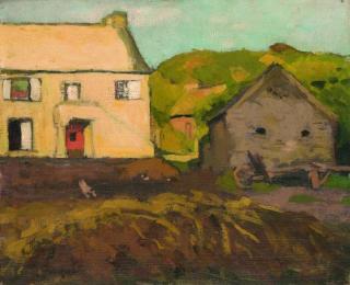 Albert Marquet - Cour de ferme à la Percaillerie