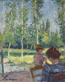 Albert Marquet - Deux Femmes Au Jardin