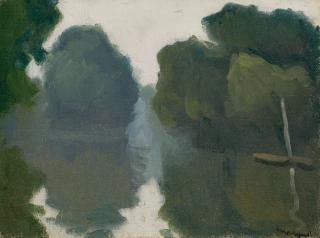 Albert Marquet - D\'une barque sur la Marne