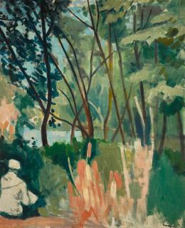 Albert Marquet - Femme Assise Sous Les Arbres À Samois