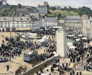 Albert Marquet - Le Marché, Audierne