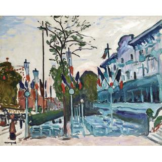 Albert Marquet - Le Pavillon Bleu À Saint-Cloud  
