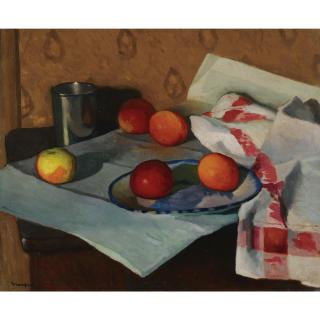 Albert Marquet - Nature Morte À La Serviette Bordée De Rouge