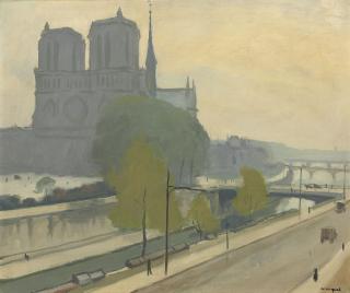 Albert Marquet - Notre-Dame vue des quais, le soir