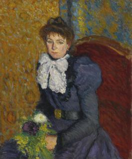 Albert Marquet - Portrait De La Mère De L\'Artiste Au Bouquet