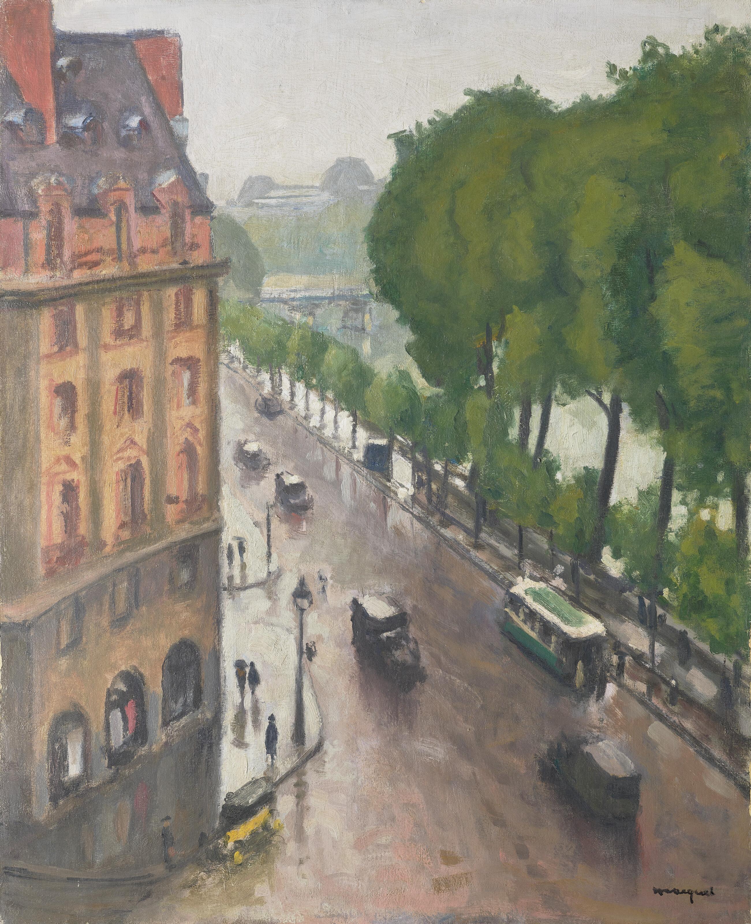 Albert Marquet - Quai de Conti sous la pluie
