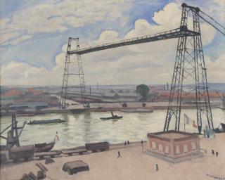 Albert Marquet - Rouen, le pont transbordeur