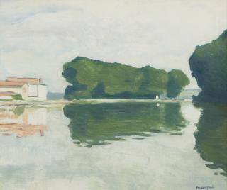 Albert Marquet - Samois, L\'Ile (Les Peupliers)
