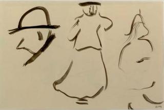 Albert Marquet - Study for Bubu de Montparnasse; and a drawing on the reverse