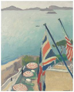 Albert Marquet - Terrasse aux drapeaux, Hôtel de la Réserve