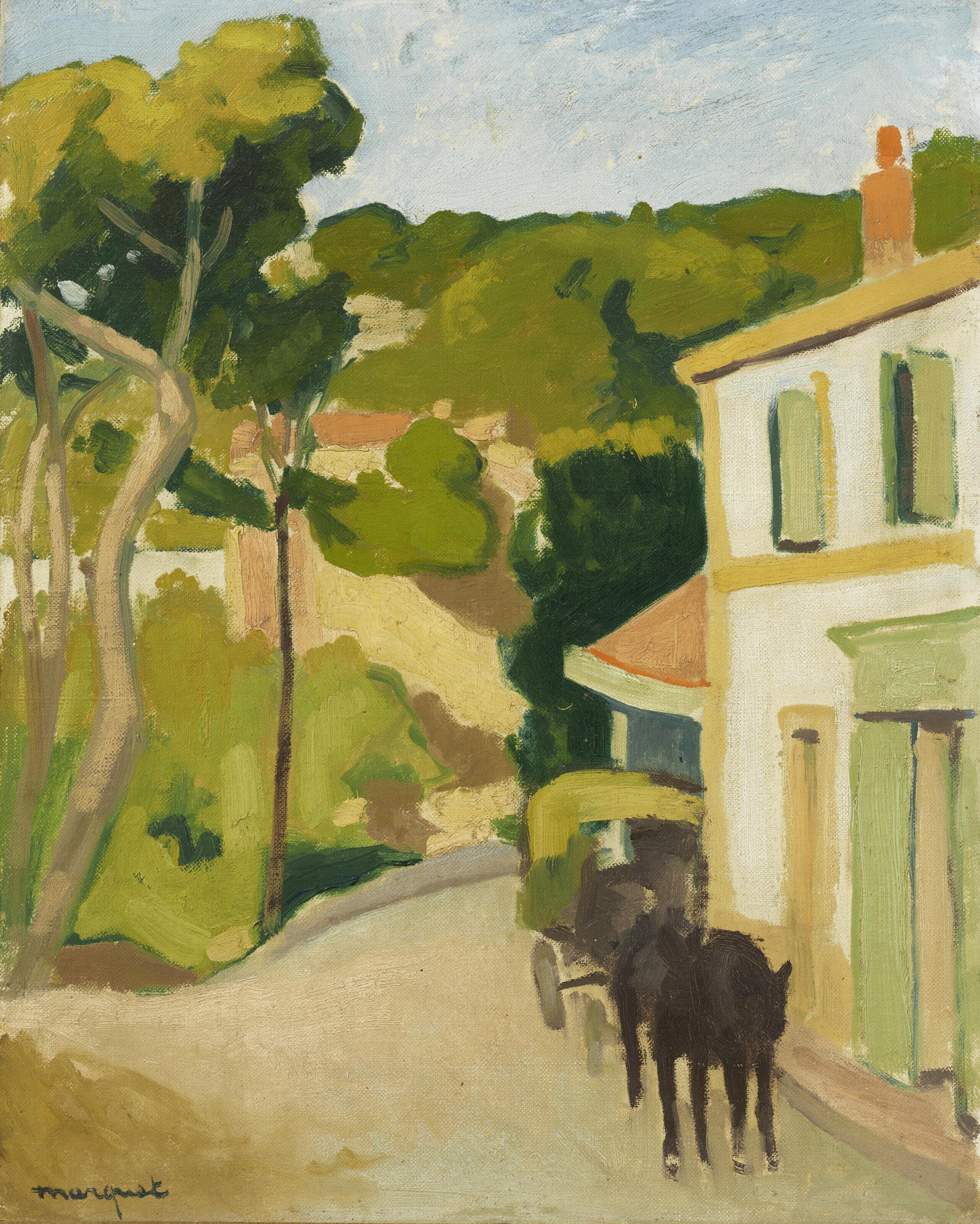 Albert Marquet - Voiture sur la route d\'Estaque