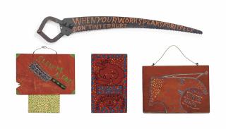 Albert Mertz - An assembled group of four signs