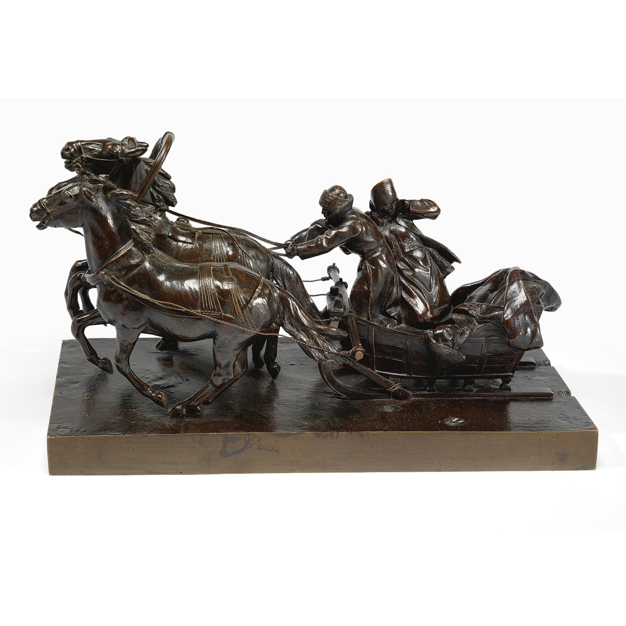 Albert-Moritz Wolf - A Bronze Troika Group