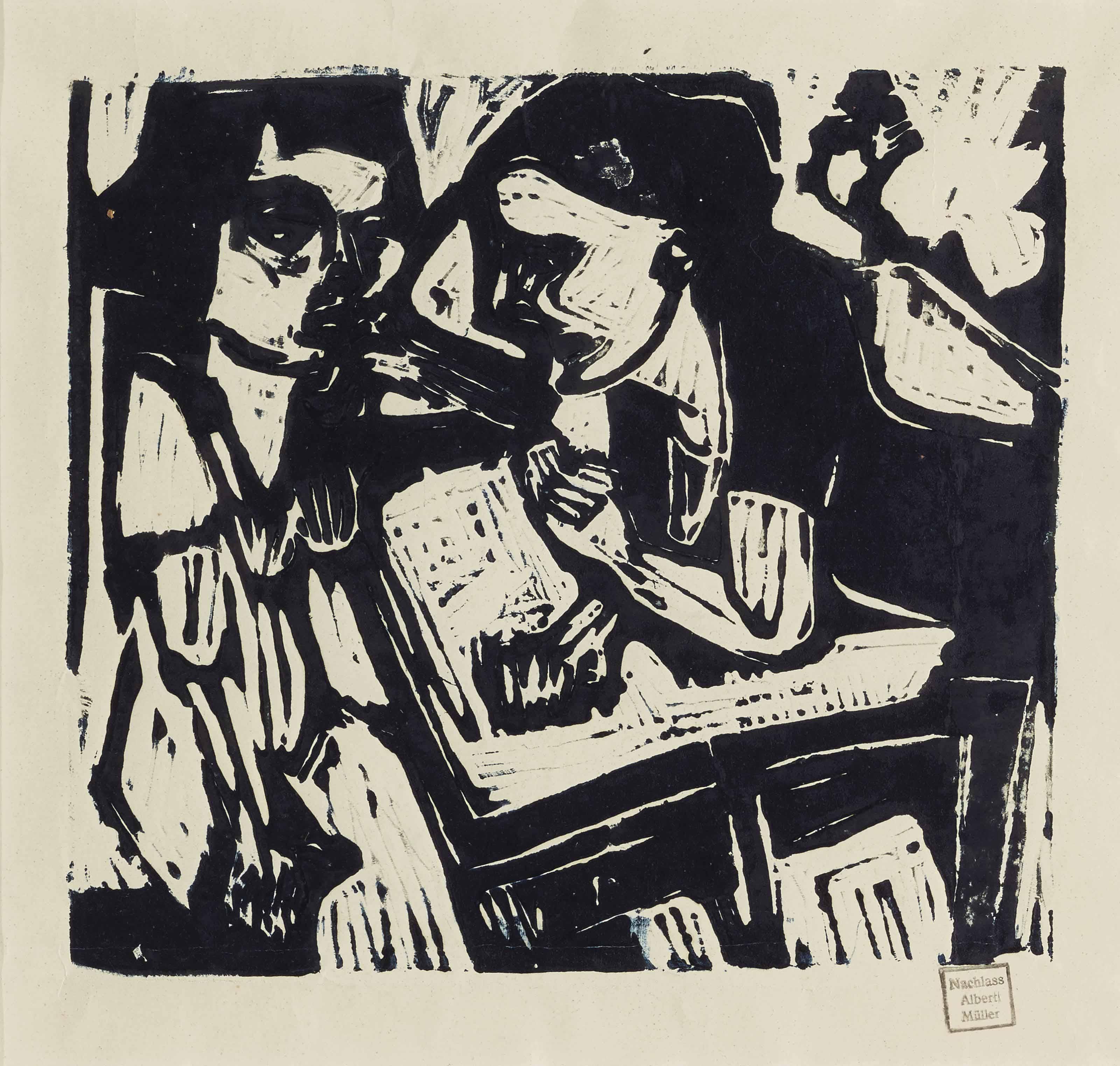 Albert Müller - Anna und Susanna - Zwei Frauen, 1924