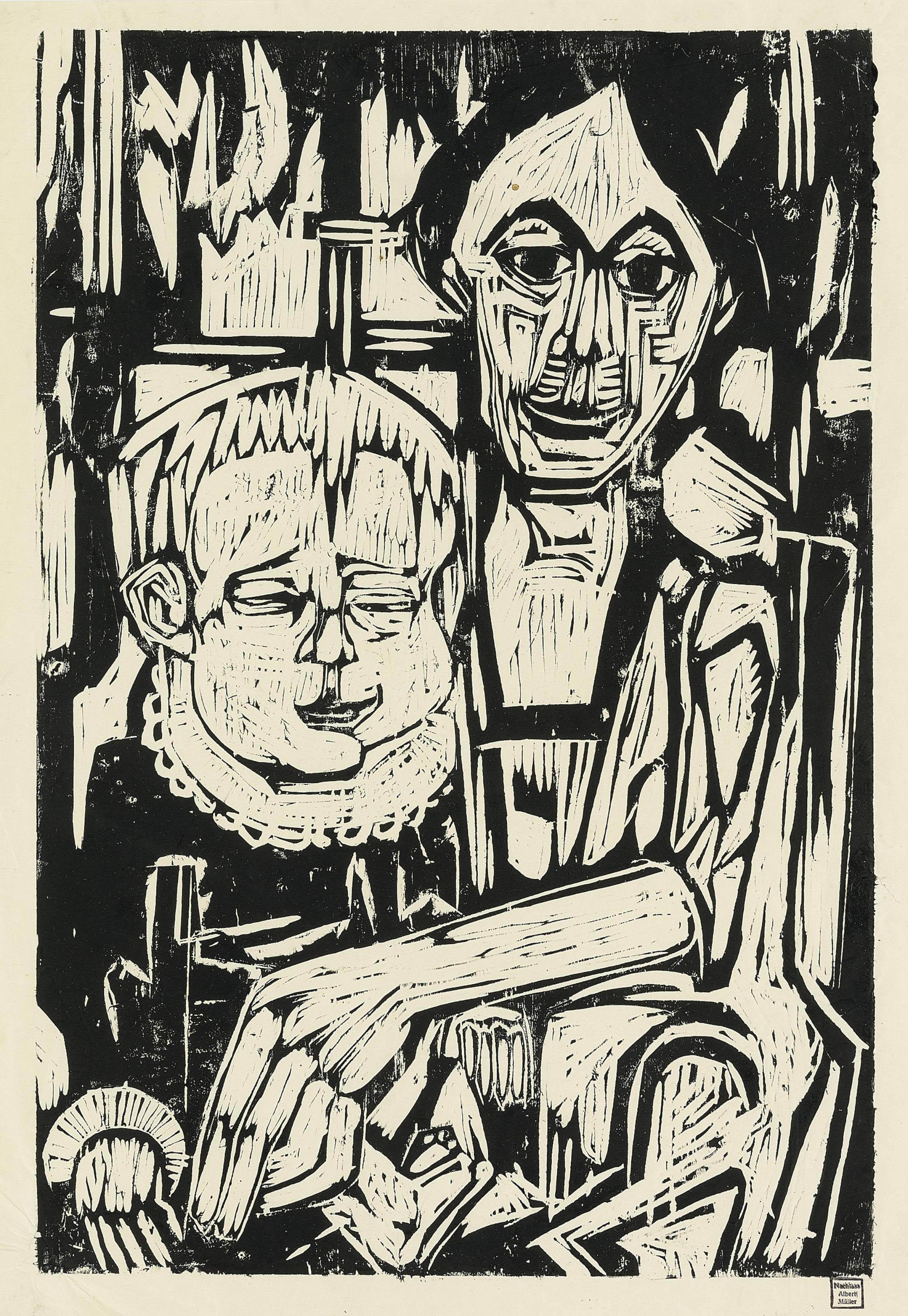 Albert Müller - Mutter mit Kind, 1924