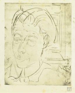 Albert Müller - Portrait Von Ernst Ludwig Kirchner, 1926