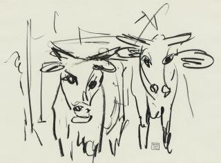 Albert Müller - Zwei Kühe