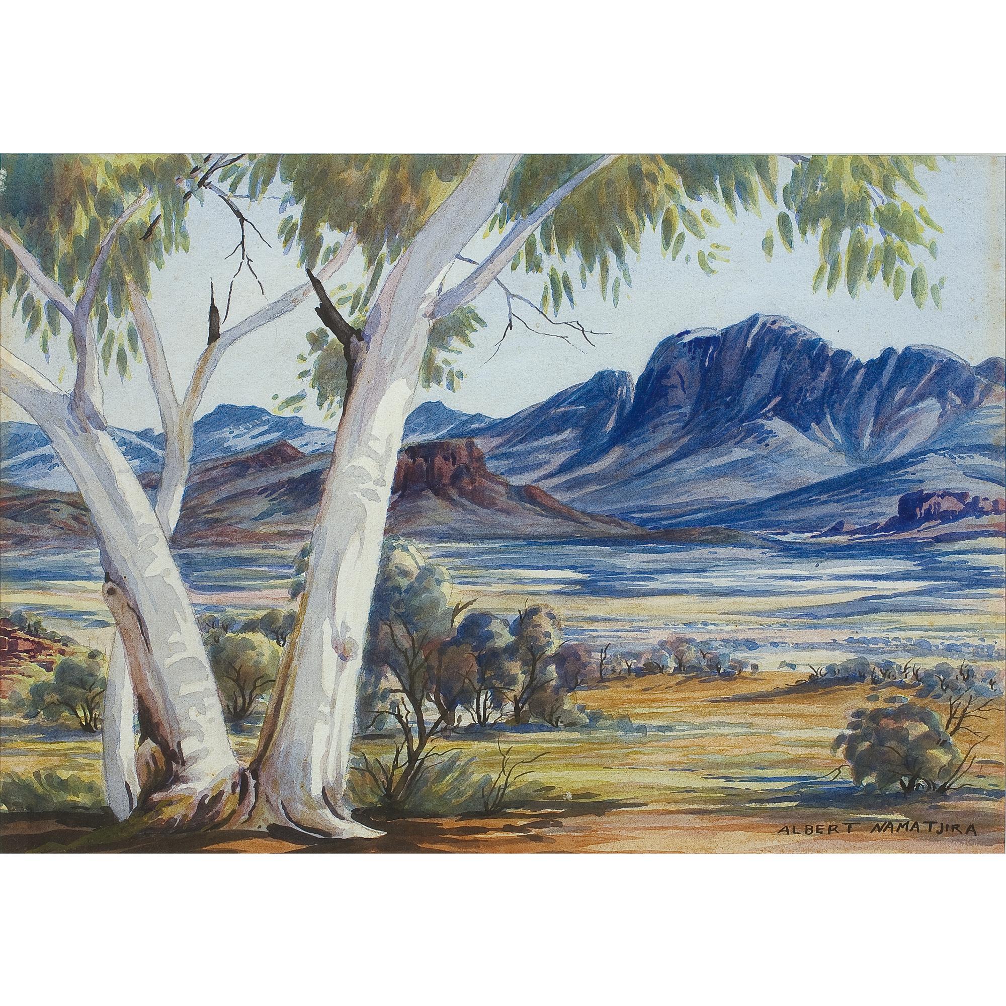 Albert Namatjira - Australian North Macdonnell Range