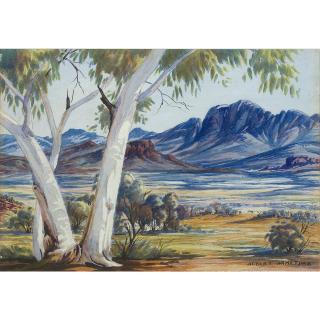 Albert Namatjira - Australian North Macdonnell Range