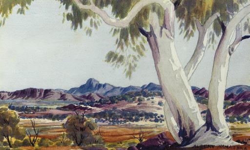 Albert Namatjira - Central Australian Landscape