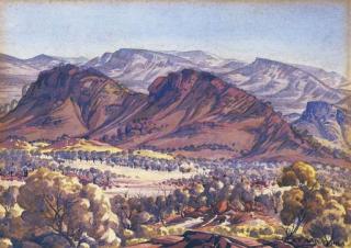 Albert Namatjira - Macdonnell Ranges Near Alice Springs