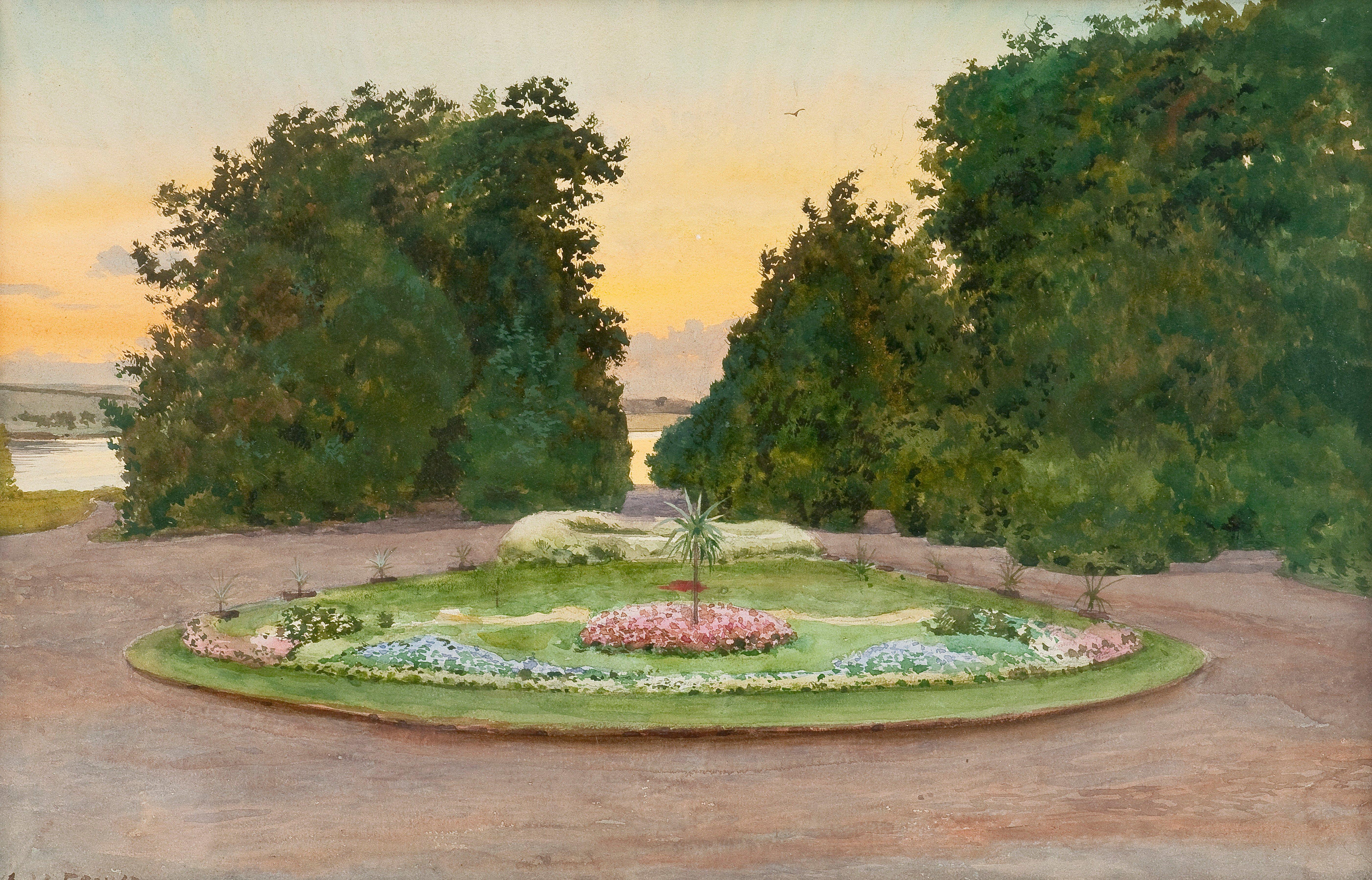 Albert Nikolaevich Benois - Evening In The Park.
