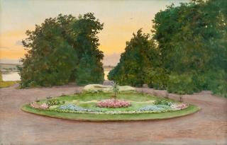 Albert Nikolaevich Benois - Evening In The Park.