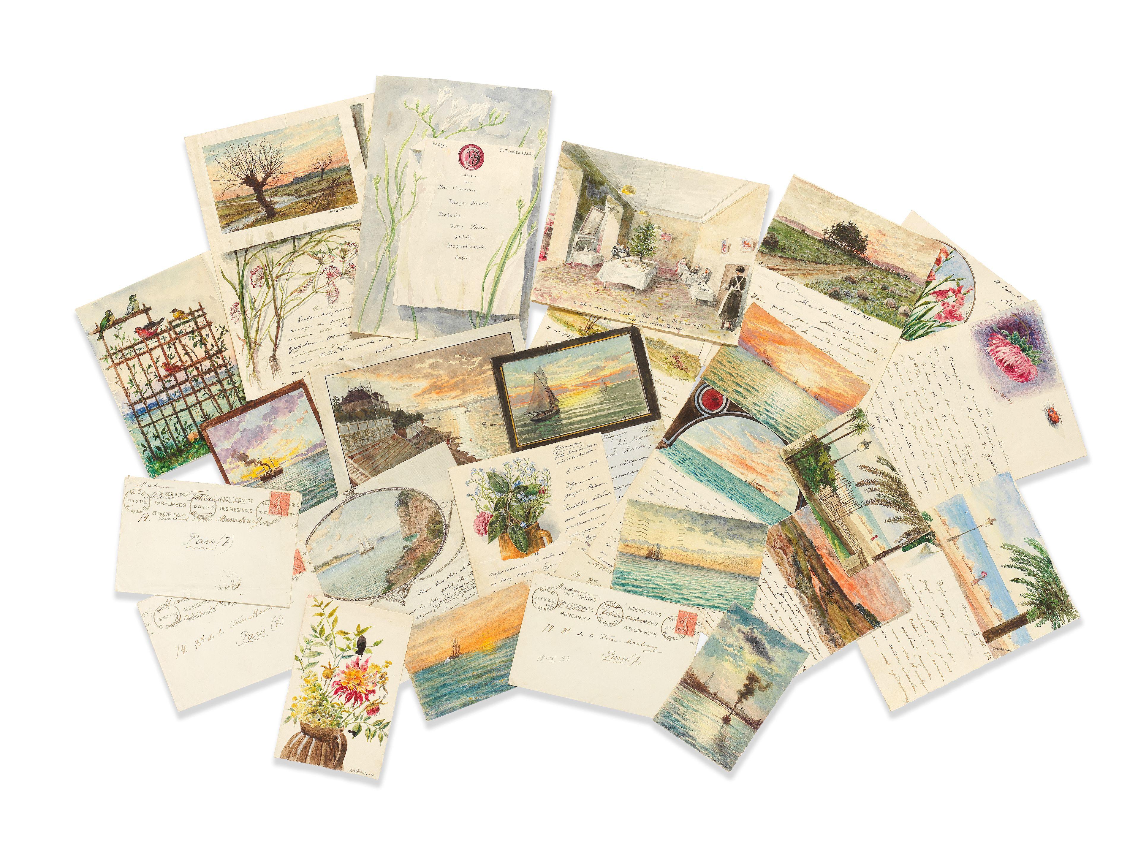 Albert Nikolaevich Benois - Series of 212 autograph letters and postcards