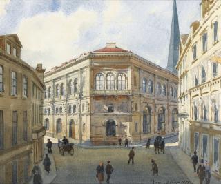 Albert Nikolaevich Benois - View Of The Riga Stock Exchange