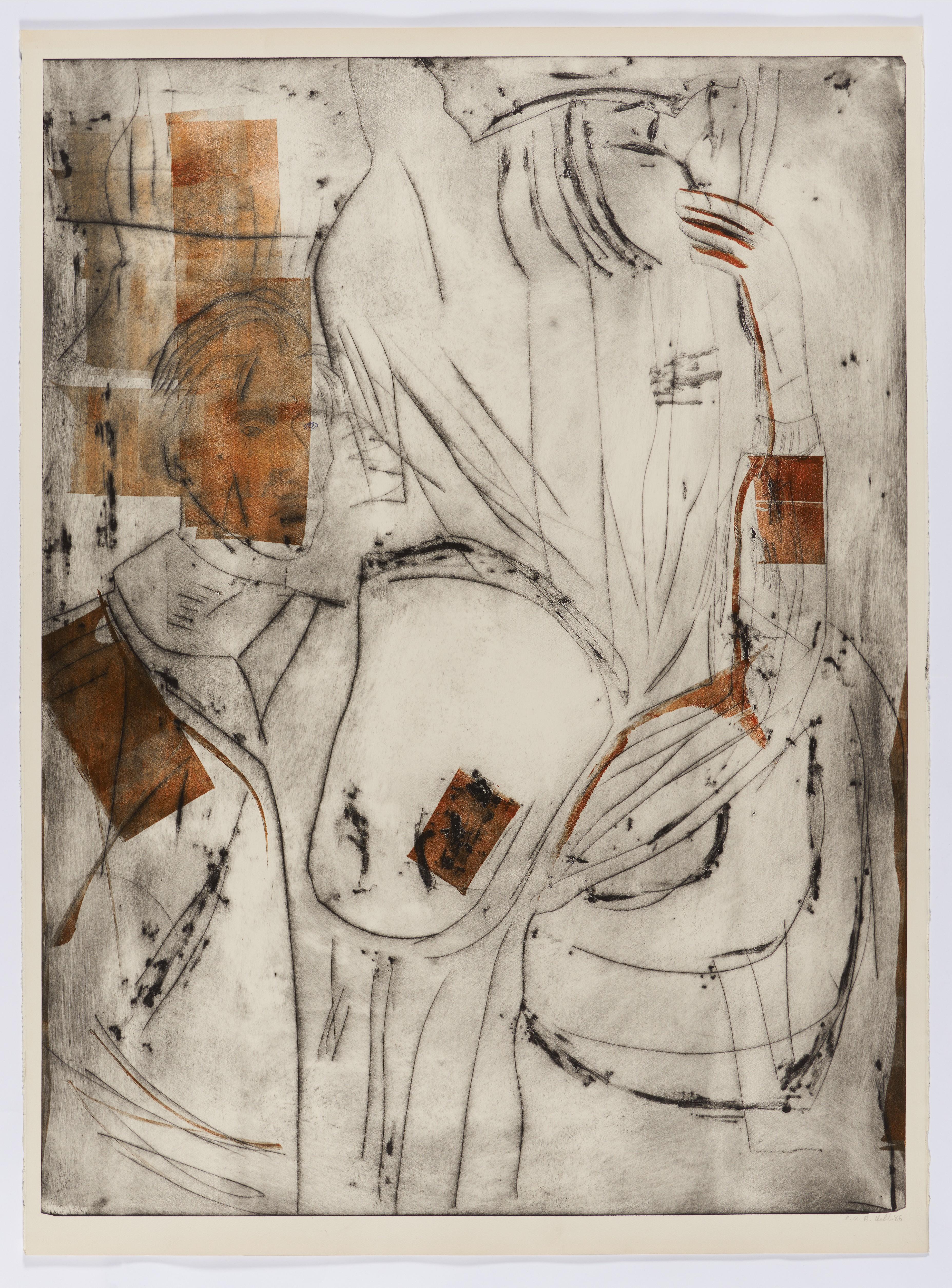 Albert Oehlen - Mann mit Pferd