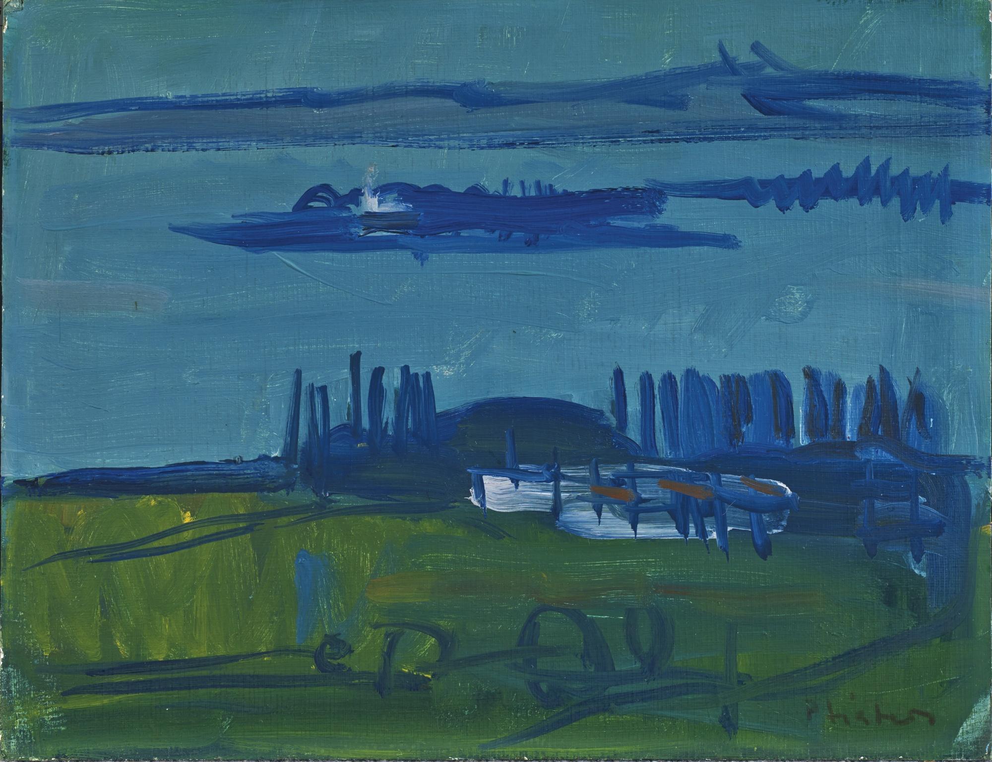 Albert Pfister - Blick Auf Den Oberen Zürichsee (Ufenau/Lützelau)