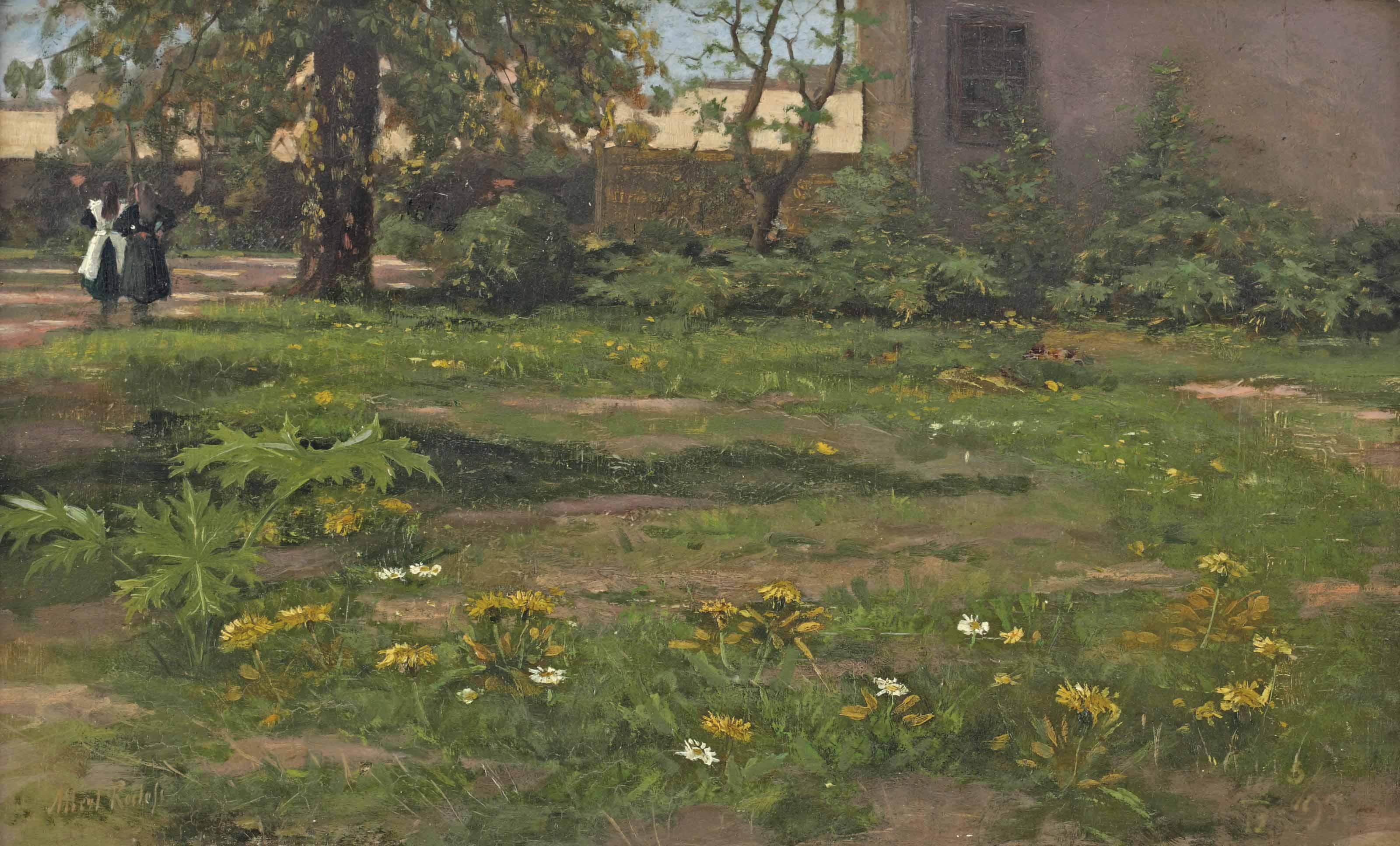 Albert Roelofs - Girls In A Spring Garden
