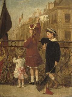 Albert Roosenboom - Waving To The Procession, Brussels