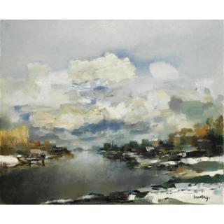 Albert Saverys - Belgian winter Landscape