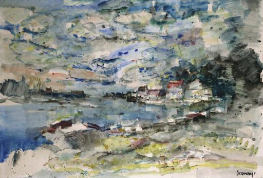 Albert Saverys - The River Lys At Deinze