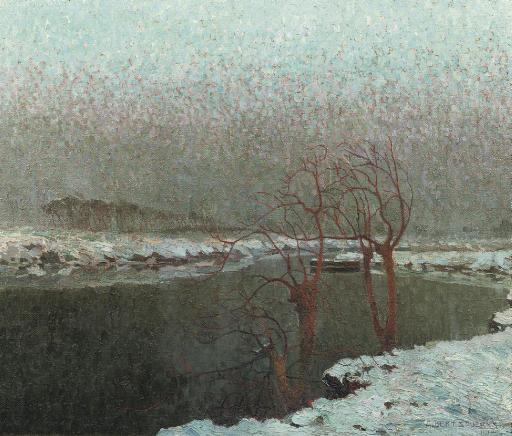 Albert Saverys - The River Lys In Winter