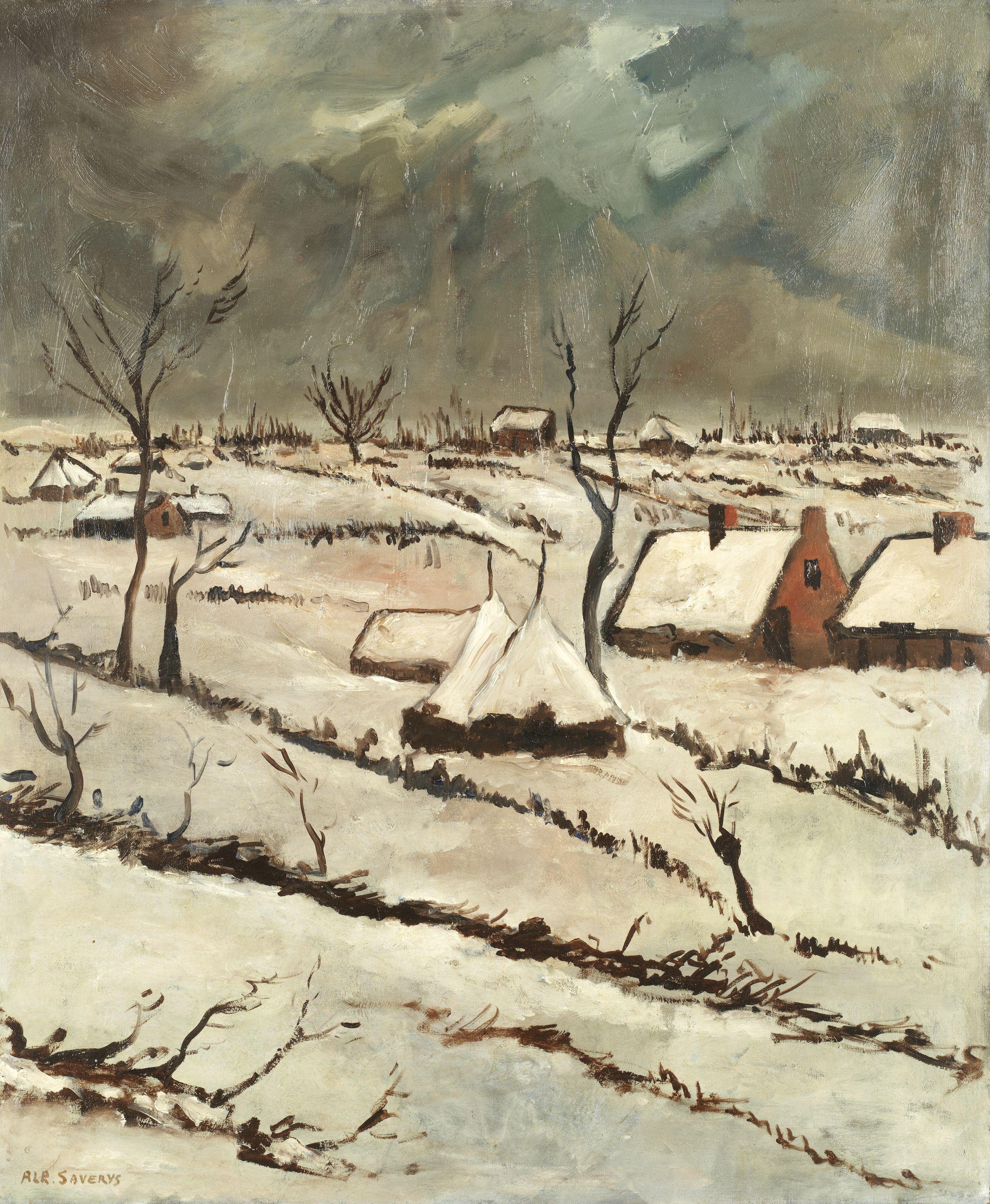 Albert Saverys - Winter Landscape