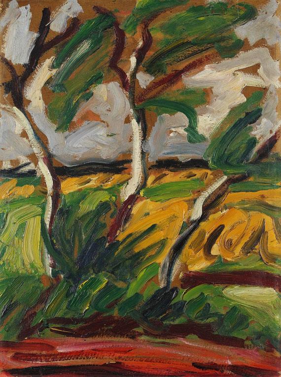 Albert Schiestl-Arding - Worpsweder Landschaft (Bäume)