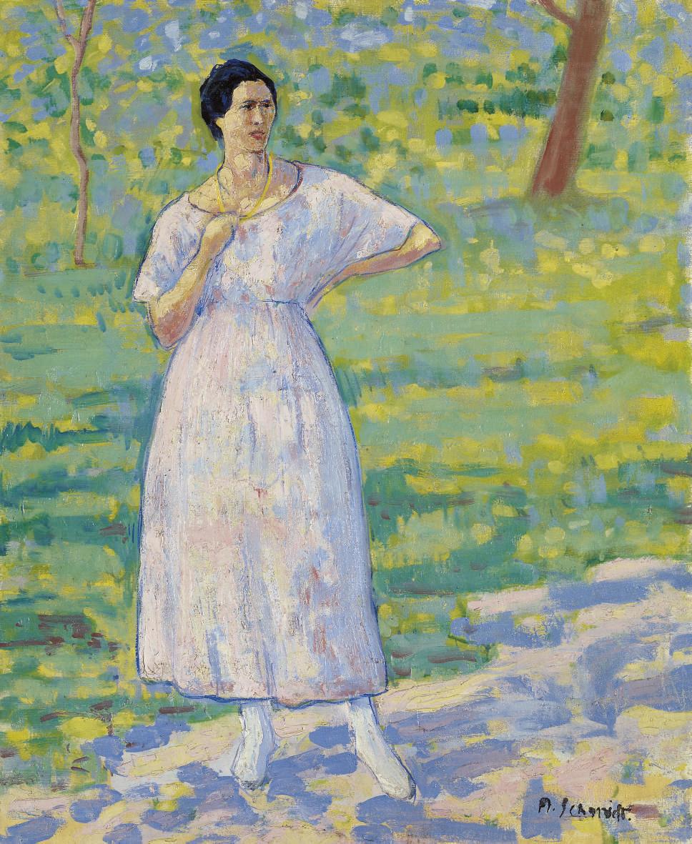 Albert Schmidt - Frau im Garten