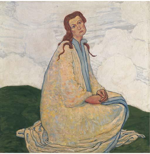 Albert Schmidt - Sitzende Frau, 1910