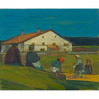 Albert Schnyder - Devant La Ferme, 1962
