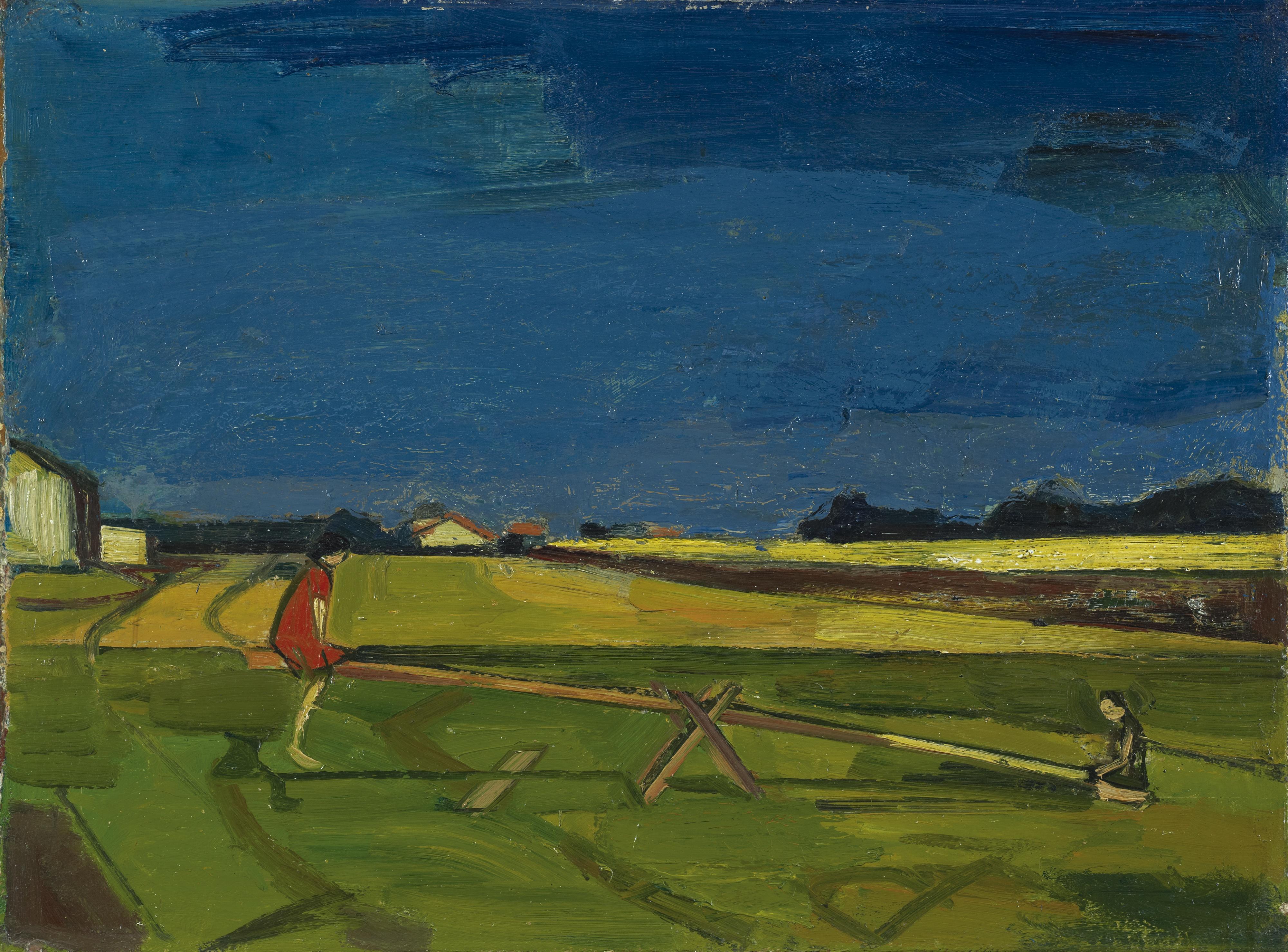 Albert Schnyder - La Balançoire Campagnarde, 1956 The Seesaw In The Country Side, 1956