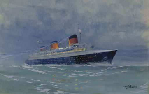 Albert Sebille - Normandie, at Midnight on the Atlantic