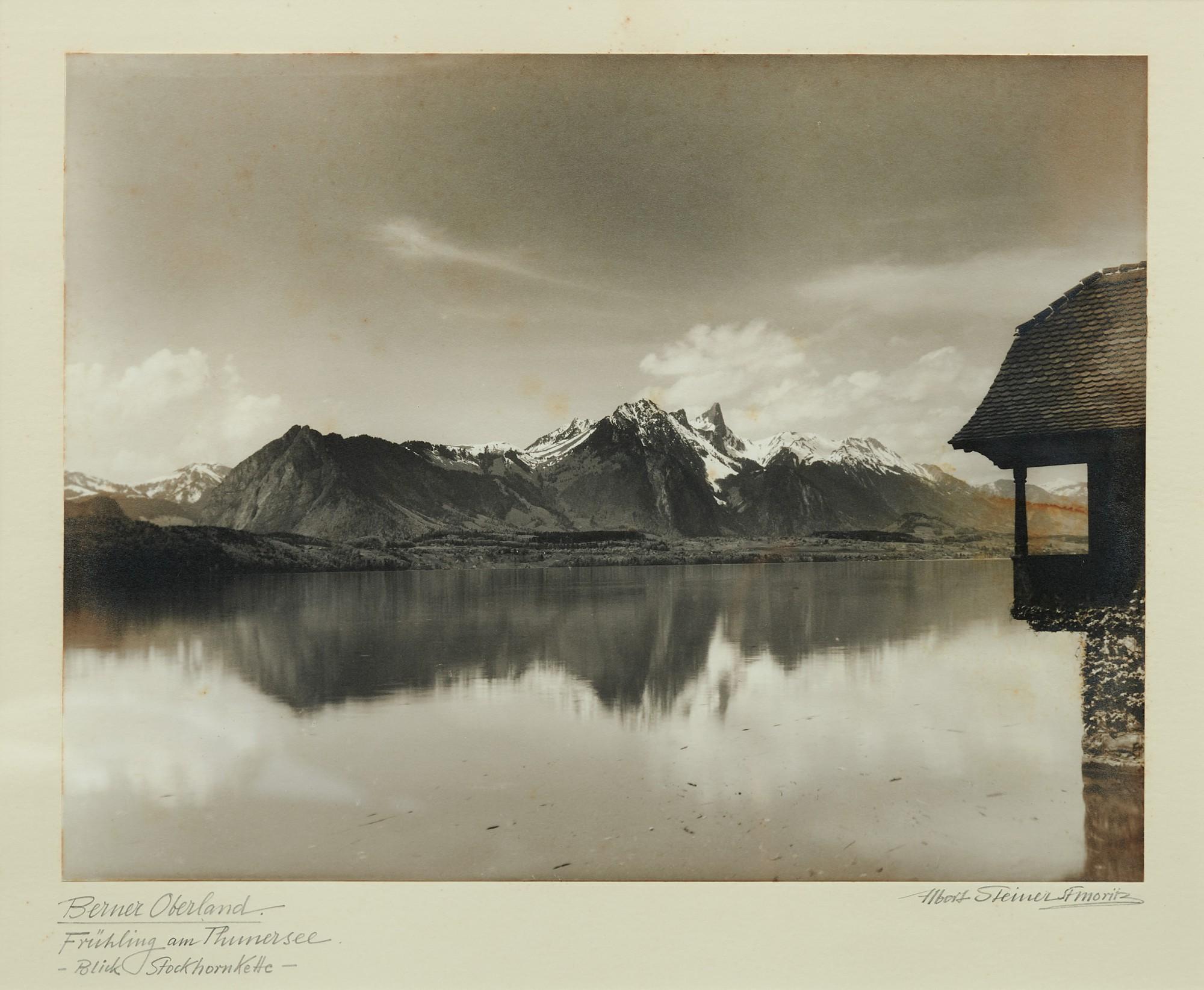 Albert Steiner - Berner Oberland. Frühling Am Thunersee - Blick Stockhornkette