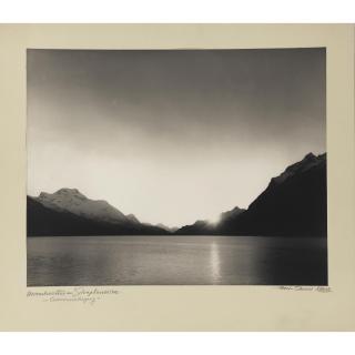 Albert Steiner - Novemberabend Am Silvaplanersee - Sonnenuntergang Evening In November At Lake Silvaplana - Sunset